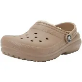 Crocs Uni, modèle Classic Lined Clog pour enfant, couleur Champignon/Ivoire, taille 28/29 EU