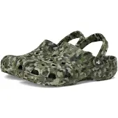 Crocs , modèle unie pour adultes, sandales "Classic Confetti", couleur vert armée/multicolore, taille 36-37