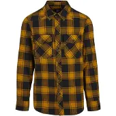 Brandit Chemise orange chiné / noir