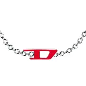 Diesel Bracelet rouge / argent