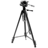 Fancier tripod 183 cm tripod + 3d head - black + case (Métal), Trépied, Noir