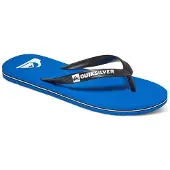 Quiksilver Molokai, sandales de douche et de plage pour hommes, couleur noire (Noir/Bleu)