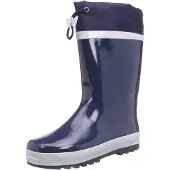 Playshoes Bottes en caoutchouc bleu marine / blanc