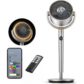 Dreo Ventilateur sur pied Smart, Ventilateur, Argent