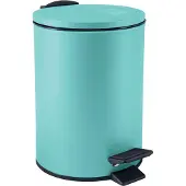 Spirella - Adelar 3L Treteimer - Modernes Design - 16,8 x 16,8 x 25 cm - Erfrischende Farbe Aqua - Geruchsdichter Deckel - Ideal für Küche und Bad - Langlebiges Material