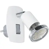 Eglo Tache blanche à brancher Mini 4 avec commutateur