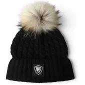Blauer pour femme. 26WBLDA05562 Écharpe Marotta noir (OSFA), Casuel, Laine, Polyamide