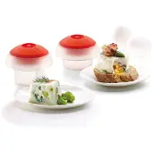 Lékué OVO Kit 2 pièces (Cube & Rouleau) - Blanc