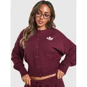 Adidas Originals Cardigan en maille Trefoil - Rouge, Rouge
