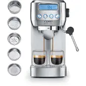 Caso case design - Machine à espresso Gourmet Crema Silver