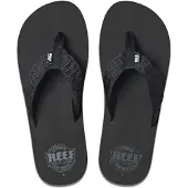 Reef Claquettes / Tongs 'Smoothy' noir / blanc
