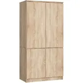 Akord Armoire 4 Portes Chêne Sonoma 90X51X180