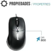 Iggual Clavier avec souris QWERTY USB noir Qwerty espagnol