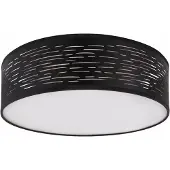 Globo Lighting Plafonnier salon LED rond Plafonnier chambre noir 15342D1