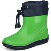 Beck Bottes en caoutchouc bleu marine / vert