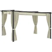 vidaXL Pavillon 4 x 3 m Crème