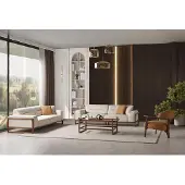 AEA Designer Sofagarnitur Hochwertig Wohnzimmer Dreisitzer Polster Sessel Set 3tlg