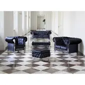 AEA Design Chesterfield 3-2-1-Hocker-Cauchtisch Sofagarnitur Polster Sofas Sofa Set