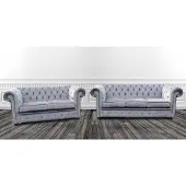 AEA Design Polster Sofa Couch Sitz Lounge Club Garnitur Chesterfield Sofagarnitur