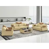 AEA Komplette Couchgarnitur Sofagarnitur 3tlg Sofas Ledersofas Sofa Braun