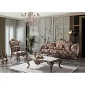 AEA Canapé Chesterfield Ensemble de canapés Tissu Canapé Beige Set canapé