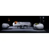 AEA Canapé trois places Fauteuil Meubles de salon modernes Coussin Canapé