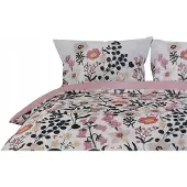 Smukee Ensemble de literie microfibre motif floral 220x200 cm