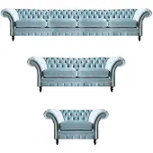 AEA Designer Chesterfield Sofagarnitur Moderner Viersitzer Polster Sessel
