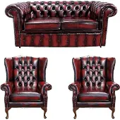AEA Chesterfield Classique Salon Meubles Cuir synthétique Canapé Canapé Nouveau