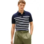 Tommy Hilfiger Pull-over 'Essential' marine / blanc