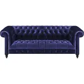 AEA Canapé Chesterfield trois places Nouveau canapé aménagement salon Rembourrage tissu