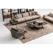 AEA Moderne Sofagarnitur Wohnlandschaft Wohnzimmer Sofas Fünsitzer Sessel Set