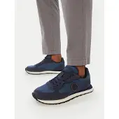 Napapijri Nova, baskets pour hommes en tissu ripstop, couleur bleu foncé, pointure : 44 EU