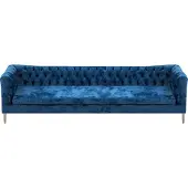 AEA Chesterfield Blau Sofa Viersitzer Couch Wohnzimmer Polstermöbel Einrichtung