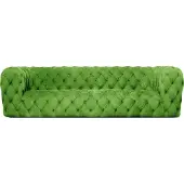 AEA Viersitzer Sofa Couch Wohnzimmer Modern Grün Sitzmöbel Textil Stoff Chesterfield
