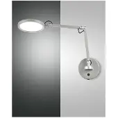 FABAS LUCE Regina - Applique Murale Ronde Réglable, Applique Murale Led 9W À Intensité Variable Cct (3000K, 4000K, 5000 K, 6000K) - Aluminium