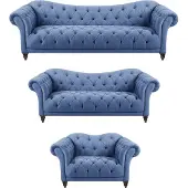 AEA Designer Sofagarnitur Modern Komplett Einrichtung Luxus Sofas Chesterfield