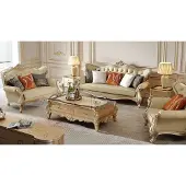 AEA Stilvolle Klassische Sofagarnitur Designer 2-Sitzer 3-er Couchtische