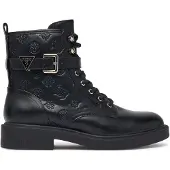 GUESS - Bottines à lacets pour femmes, modèle Fellini, couleur noire