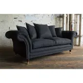 AEA Chesterfield Design Luxus Polster Sofa Couch Sitz Garnitur Leder #282