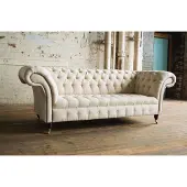 AEA Chesterfield Design Luxus Polster Sofa Couch Sitz Garnitur Leder #190
