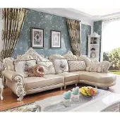 AEA Ecksofa L-Form Wohnlandschaft Couch Möbel Leder Holz Sofa Chesterfield