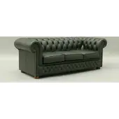 AEA Chesterfield Design Luxus Polster Sofa Couch Sitz Garnitur Leder #221