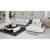 AEA Ecksofa L-Form Bettfunktion Couch Design Polster Leder Eck Modern