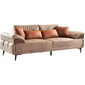 AEA Sofa 3 Sitzer Ledersofa Couch Wohnlandschaft Garnitur Design Modern Sitz