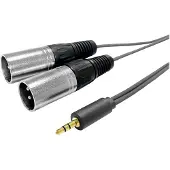 VivoLink 3.5MM CABLE TO 2 X XLR MALE 15M W127058198