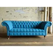 AEA Chesterfield Design Luxus Polster Sofa Couch Sitz Garnitur Leder #149