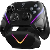 EasySMX D10, multiplateforme (PC, mobile, Switch), RGB, joystick TMR, RF 2,4 GHz/Bluetooth, noir, manette sans fil
