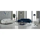 AEA Couchgarnitur Dreisitzer Sessel Couch Stoff Polstersofa Sofa Blau 3tlg