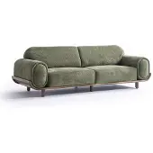AEA Grünes Designersofa Luxuriöse Polstercouch Wohnzimmer 3-Sitzer